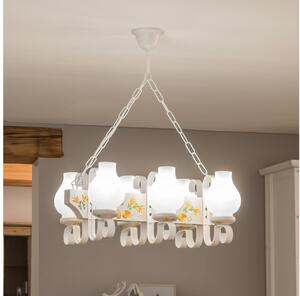 Brilagi - Candelabru cu lanț QUEEN 6xE14/40W/230V fag/crem