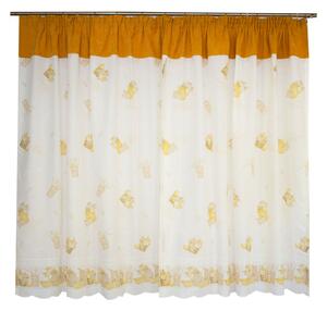 Perdea Velaria de bucatarie cu galben 100x165 cm
