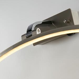 Searchlight Santorini LED, lățime 40 cm, cromat, înclinabil, înclinabil, Gri, Camera de zi / sufragerie, Aluminiu, Modern