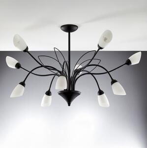 Jupiter 2056 - Candelabru GLORIOSA pe tijă 10xG9/14W/230V, negru