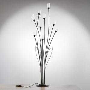 Jupiter 2058 - Lampă de podea GLORIOSA, 9 x G9, 14 W, 230 V, neagră