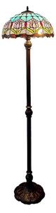 Brilagi - Lampă de podea Tiffany cu vitralii LORAS 2xE27/60W/230V