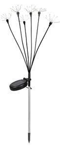 Lampă solară LED decorativă cu senzor, 1,2 V, 3000 K, 73 cm, 600 mAh, IP44