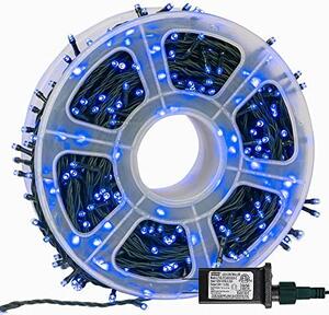 Set 2 x Instalatie LED fir 50 Metri, rola 300 LED, Albastru