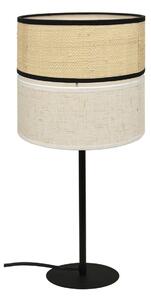 Viokef Lampă de masă Andaman, material textil, bej, înălțime 44 cm, Bej, Camera de zi / sufragerie, Țesătură / Textil, Modern