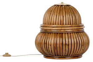 GUBI Lampă de masă Bohemian 72, ratan, înălțime 45 cm, Lemn, Camera de zi / sufragerie, Lemn, Design