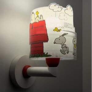 Dalber 76309 - Lampă de perete pentru copii SNOOPY 1xE27/15W/230V alb/roșu