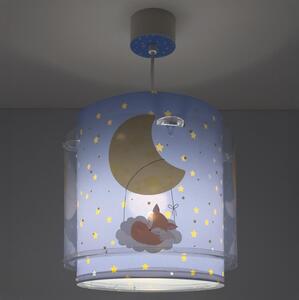Dalber 76632 - Lustră pentru copii MOON DREAMS 1xE27/15W/230V albastru