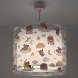Dalber 41572S - Lustră pentru copii BABY TEDDY 1xE27/15W/230V roz
