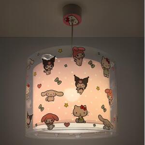 Dalber 41252 - Lustră pentru copii HELLO KITTY&FRIENDS 1xE27/15W/230V roz