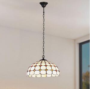 Brilagi - Candelabru Tiffany cu vitralii pe lanț DORAN 2xE27/60W/230V