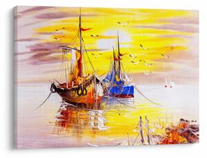 Tablou - Pictură barcă (70x50 cm)
