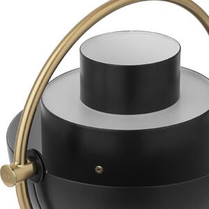 GUBI Gubi Lampă de masă cu baterie Multi-Lite Înălțime 30 cm alamă/negru, reglabil, Auriu / Alamă, Camera de zi / sufragerie, Metal, Design