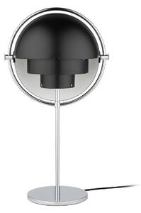 GUBI Lampă de masă Multi-Lite, înălțime 50 cm, crom/negru, Metalic, Camera de zi / sufragerie, Metal, Design