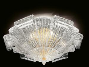 Novaresi Plafonieră Tartaruga, 60 cm, reglabil, Transparent, Camera de zi / sufragerie, Metal
