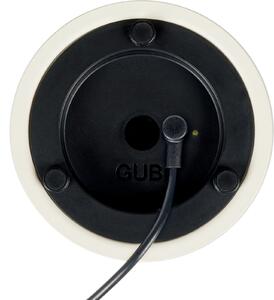 GUBI Gubi LED lampă de masă reîncărcabilă Obello, IP44, sticlă mată, reglabil, Alb, Camera de zi / sufragerie, Sticlă, Design