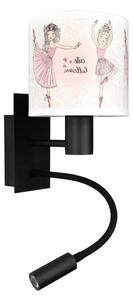 Brilagi - Lampă LED flexibilă BOBO 1xE27/25W/230V + LED/3W negru/alb/roz/balerine