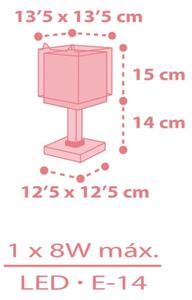 Dalber 64581N - Lampă LED pentru copii LITTLE FOX 1xG4/4W/230V roz