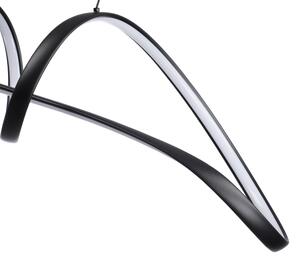 Brilagi-LED Lampă suspendată LED dimabilă pe cablu TWISTER LED/60W/230V 3000-6000K neagră+telecomandă