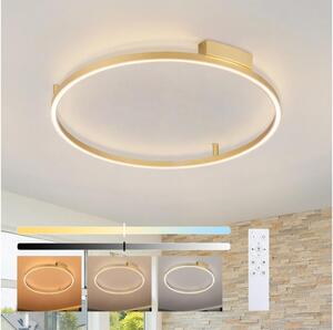 Brilagi - Corp de iluminat LED dimabil PORTOFINO LED/60W/230V diam. 80 cm auriu + telecomandă