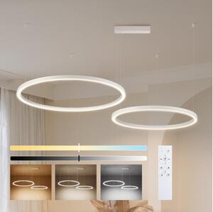 Brilagi - Lustru LED reglabil pe cablu PORTOFINO LED/98W/230V alb + telecomandă