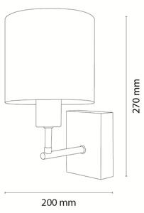 Brilagi - Aplică de perete BOBO WOOD 1xE27/25W/230V stejar/negru/alb/cu ursuleți