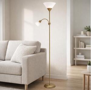Brilagi - Lampadar ARIANA 1xE27/100W/230V + 1xE14/25W auriu