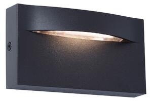 Viokef Aplică de exterior cu LED Vita, gri închis, 13,7 x 7,5 cm, Gri, Aluminiu, Modern, Soclu de perete jos