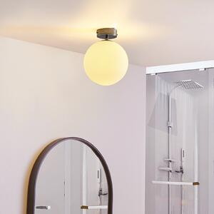 Arcchio Maviris Plafonieră cu LED pentru baie, glob, 18 cm, Metalic, Baie, Metal, Modern, Plafon semicircular cu spațiere