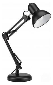Lampă de birou 2-în-1 cu clemă 1xE27/60W/230V neagră
