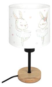 Brilagi - Lampă de masă BOBO WOOD 1xE27/25W/230V stejar/negru/alb/iepurași