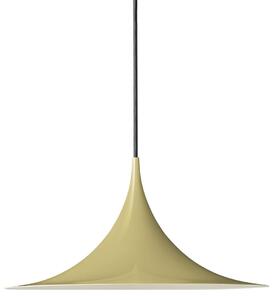 GUBI Gubi Lampă suspendată Semi, Ø 30 cm, crem strălucitor cu semințe de fenicul, reglabil, Bej, Camera de zi / sufragerie, Metal, Design