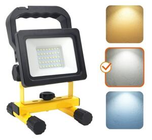 Proiector LED portabil TIGRA LED/20W/3,7V 4000K IP54 4400 mAh negru/galben
