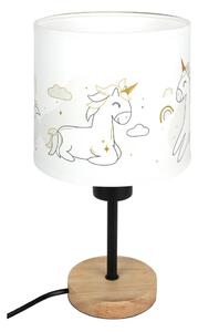 Brilagi - Lampă de masă BOBO WOOD 1xE27/25W/230V stejar/negru/alb/unicorni
