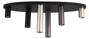 Searchlight 50571-6BK - Plafonieră TUBES 6xGU10/10W/230V 80x30 cm