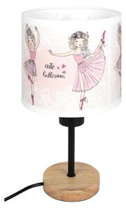 Brilagi - Lampă de masă BOBO WOOD 1xE27/25W/230V stejar/negru/alb/roz/balerine