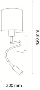 Brilagi - Lampă LED flexibilă BOBO 1xE27/25W/230V + LED/3W neagră/albă/animăluțe