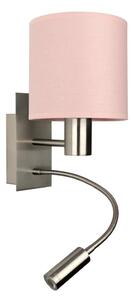 Brilagi - Lampă LED flexibilă BOBO 1xE27/25W/230V + LED/3W m. crom/roz