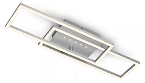 Brilo - Plafonieră LED dimabilă, 30W, 230V, 3000K, crom mat