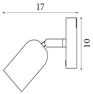 Searchlight 23350GR - aplică de perete LED CONE, reîncărcabilă și reglabilă, 1,5W/5V, verde