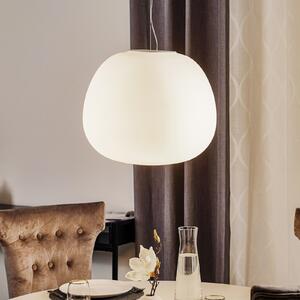 Fabbian Mochi - lampă suspendată 45 cm, reglabil, Alb, Camera de zi / sufragerie, Sticlă, Design