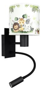 Brilagi - LED Flex. lampă BOBO 1xE27/25W/230V + LED/3W negru/alb/verde/junglă