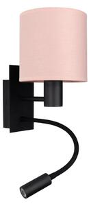 Brilagi - Lampă LED flexibilă BOBO 1xE27/25W/230V + LED/3W negru/roz