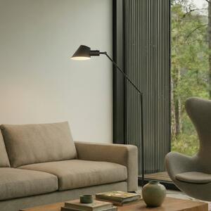 Lindby lampadar Corali, negru, metal, înălțime 176.5cm, Negru, Camera de zi / sufragerie, Metal, Modern