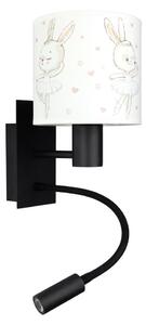 Brilagi - Lampă LED flexibilă BOBO 1xE27/25W/230V + LED/3W negru/alb/iepurași