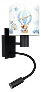 Brilagi - Lampă LED flexibilă BOBO 1xE27/25W/230V + LED/3W negru/alb/albastru/cu ursuleți