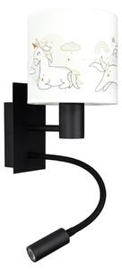 Brilagi - LED Flex. lampă BOBO 1xE27/25W/230V + LED/3W negru/alb/unicorni