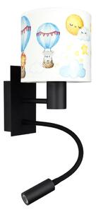 Brilagi - Lampă LED flexibilă BOBO 1xE27/25W/230V + LED/3W negru/alb/cu animale