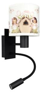 Brilagi - Lampă LED Flex. BOBO 1xE27/25W/230V + LED/3W neagră/albă/roz/zâne