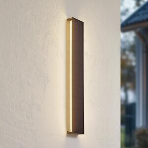 Lindby LED-Solar-aplică de perete Laarni, dimabil, IP54, negru, reglabil, Negru, Aluminiu, Lumini solare